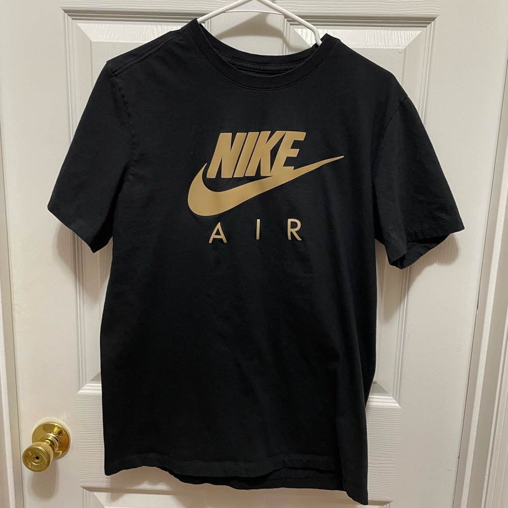 Nike Air Charcoal Tee with Gold Logo